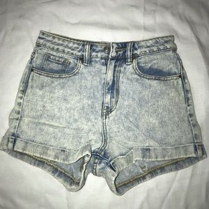 High waist Jean/denim shorts